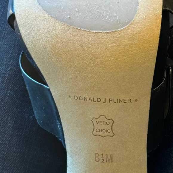 Donald J Pliner Elaine Black Soft Patent Mules NIB, Sz 8.5M - Picture 11 of 12